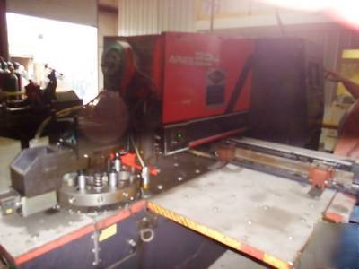 Amada aries 224 cnc turret press w tlg. excellent cond.