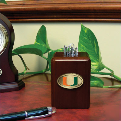 University of miami paper clip holder