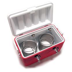 Jockey box kegerator double tap draft beer cooler
