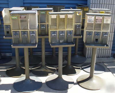 Lot of 10 vendstar candy vending machines triple head 