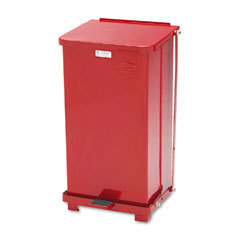 United receptacle defenders biohazard steel step can