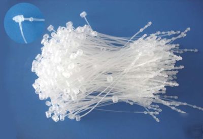 1000 - 6 inch plastic security loops for hanging tags