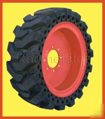 Set of 4 skid steer tires for bobcat, john deere, gehl