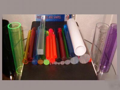 Trans. red acrylic tube 8