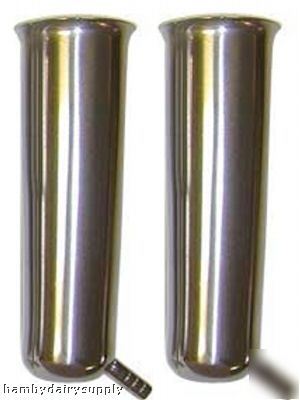 2 stainless steel goat shells for inflations liners
