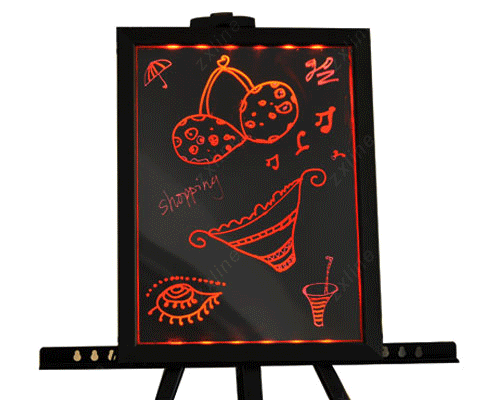 Led fluorescent writable menu sign display board+tripod