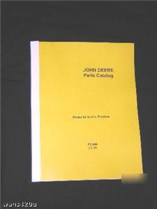 John deere g gn gw & gh tractor parts catalog manual