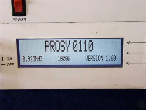 Dressler advanced energy prosys mega pulse rf generator