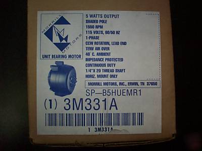 Unit bearing condensor fan motor 3M331A sp-B5HUEMR1 