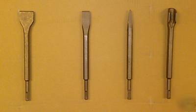 Set of 4 sds plus chisels