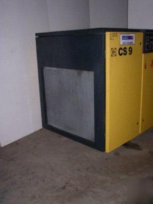 75 hp kaeser model CS91 rotary air compressor 360 cfm