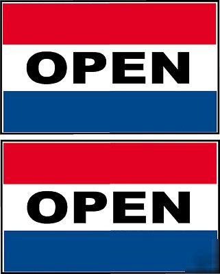 Ebay lowest $ huge 2 open flag sign 3FT x 5FT 