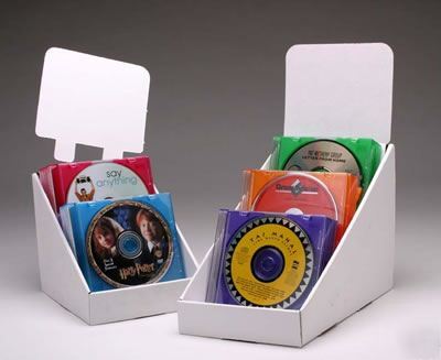 1-12 cd economy card display counter rack merchandiser 