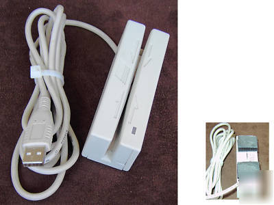 Magtek magstripe swipe card reader mini usb 21040109