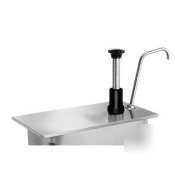Stainless steel condiment pump for 1/3 size pan