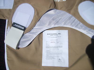 Smith & wesson bodyguard armor carrier mens khaki 2XL/l