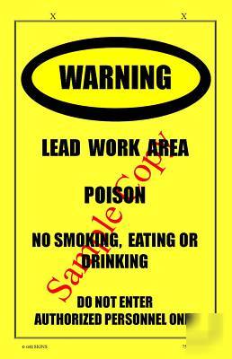 Osha and epa lead renovation warning sign 
