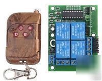 4 channels rf wireless remote control module relay pcb