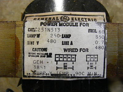Ge grow light ballast power module s-50 lamps works