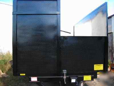 2010 8' x 16' x 6' bumper pull dump trailer shipping