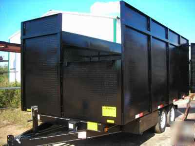 2010 8' x 16' x 6' bumper pull dump trailer shipping