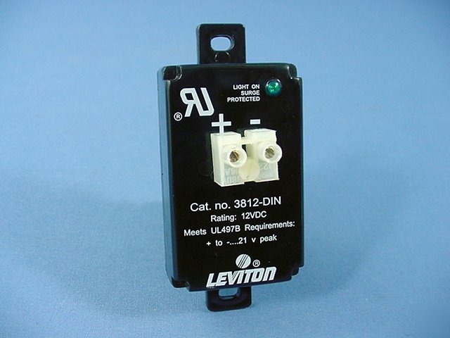 Leviton din rail surge suppressor protector 12VDC