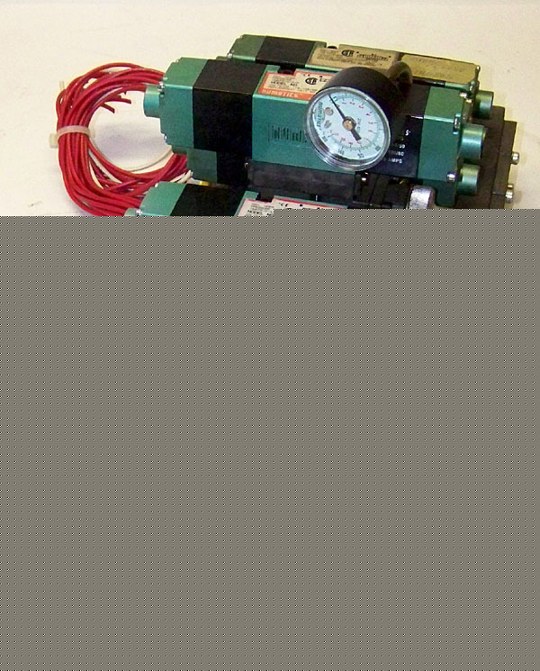 Numatics 6 port flexiblok w/6 pneumatic solenoid valves
