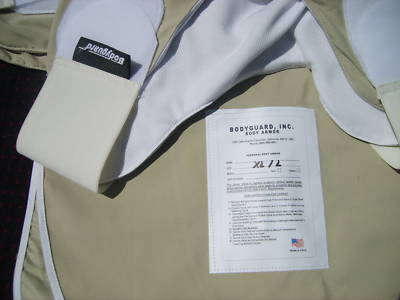 Smith & wesson bodyguard armor carrier- mens khaki xl/l