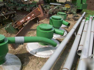 Sukup air grain tubs for grain bins with cyclone tops