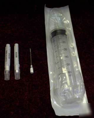 Syringe 60CC with 2 needles carpet cleaning injection 