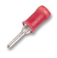 Tyco electronics / amp 165142 crimp terminal, pin, red