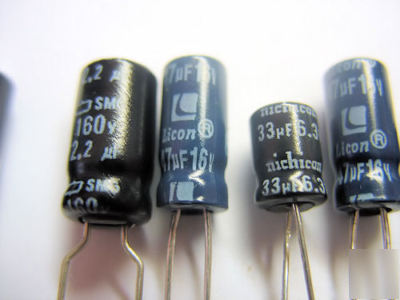 50PCS electrolytic caps kit 6.3V-160V 0.22UF-2200UF