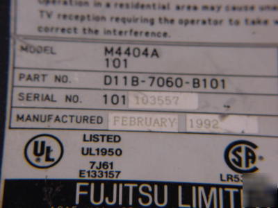 Fujitsu pos scanner with power supply-M4404A & M4404S