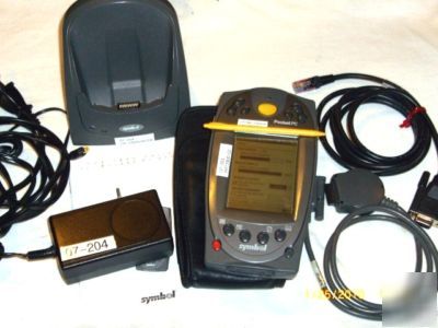 Symbol PPT2800-TRWZ0Y00 barcode scanner w/accessories