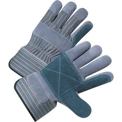 West chester cowhide double palm gloves - large