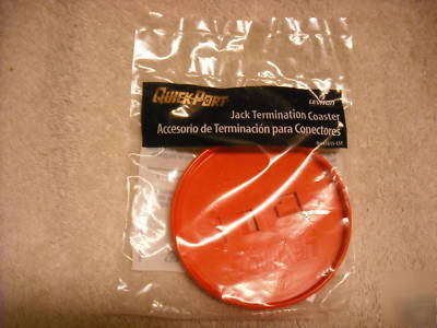 (10)leviton quikport jack termination coaster 47615-cst