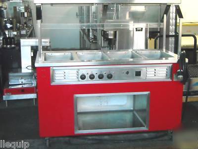 Colorpoint 4 pan food warming steam table 58