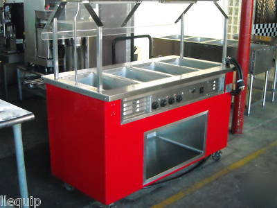Colorpoint 4 pan food warming steam table 58