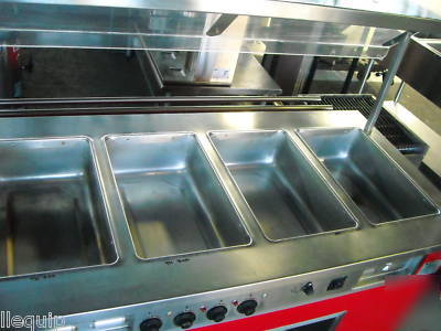 Colorpoint 4 pan food warming steam table 58