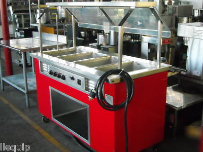 Colorpoint 4 pan food warming steam table 58