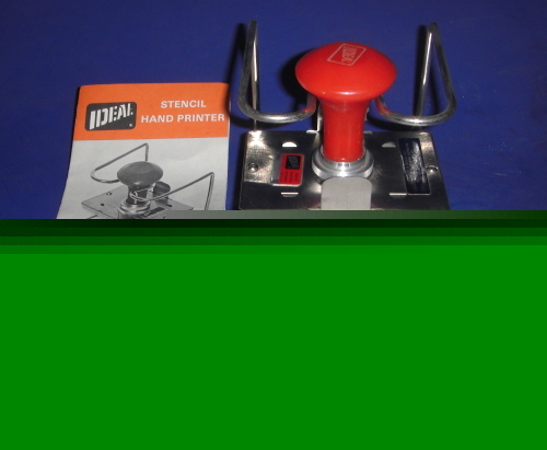 Ideal stencil hand printer