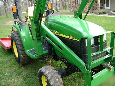 John deere 4210 hst with loader and bush hog