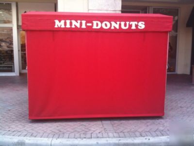 Portable concession food cart kiosk
