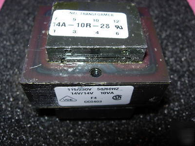 Signal transformer 14A-10R-28 dual 14VAC secondaries