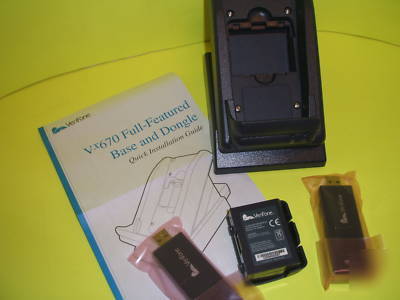 Verifone VX670 base full feature,battery and dongles 