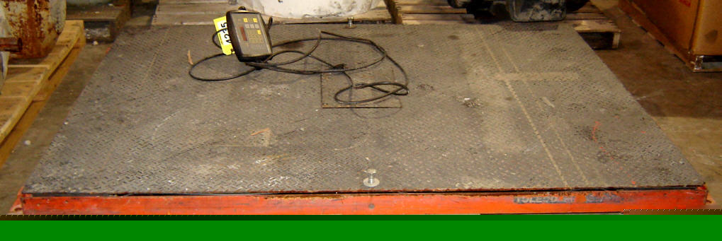5 ton (10,000 lb) used toledo / masstron platform scale