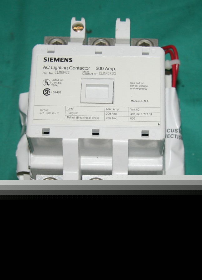 New siemens CLM0F03 ac lighting contactor 200A CLMFCK03 