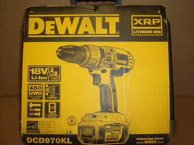 New dewalt DCD970 kl xrp lithium ion hammer drill .