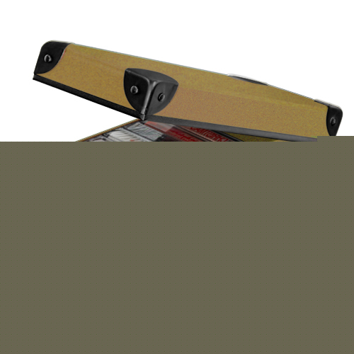 Pencil and cassette box nutmeg