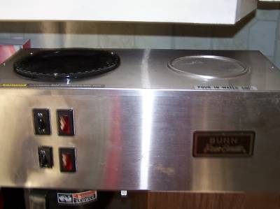 Bunn pourover commercial coffee maker brewer 2 burner